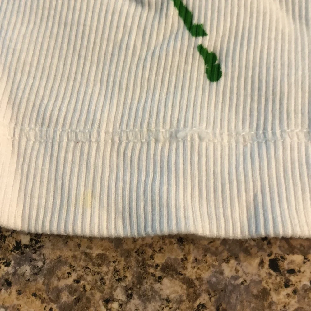 Esprit White Ribbed Floral Tank Top Small - Picture 10 of 13